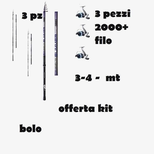 Kit canne bolognese canna - kit, da