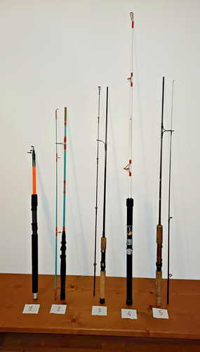 Lotto canne pesca 3 - lotto, da